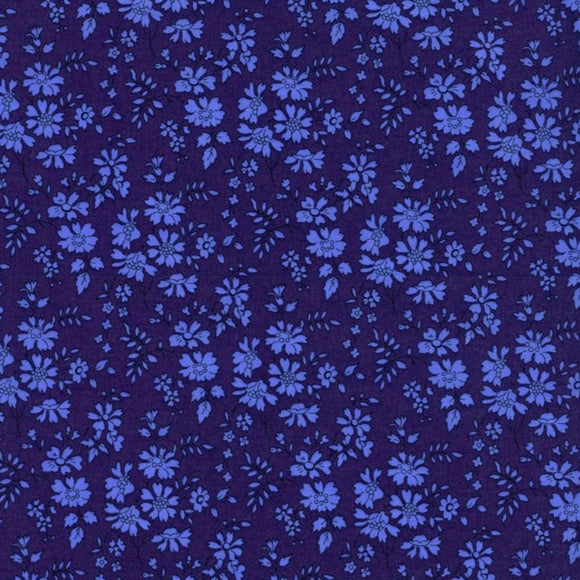 Capel, mørkblå (Liberty Fabrics Tana Lawn®)