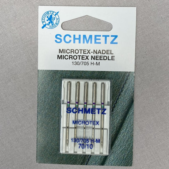 Microtex symaskine nåle (5 stk/pakke) fra Schmetz (vælg mellem 3 størrelser)