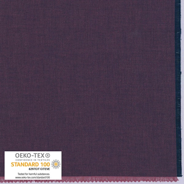 2-farvet vævning, rød lilla. Sort og mørk gammelrose (col.114), 150 cm bredt