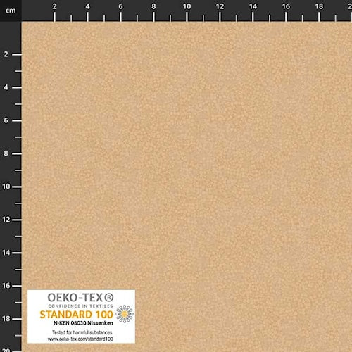  tæt, organisk miniprint i sand og lys beige patchworkstof bomuld CPHquilt