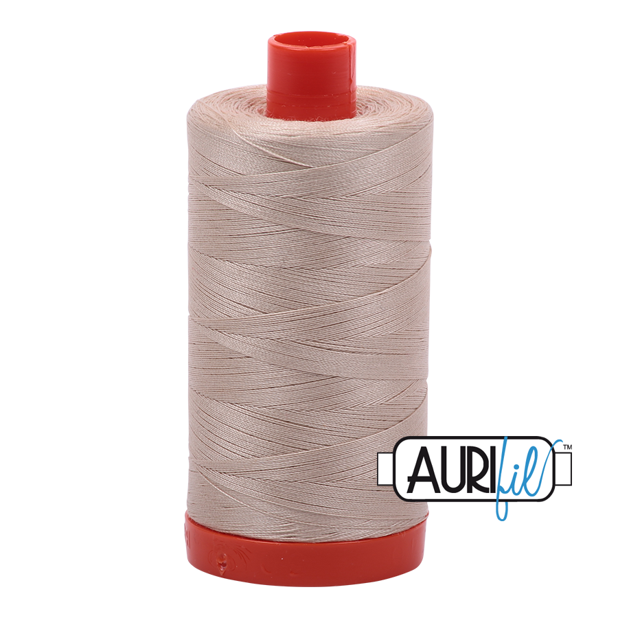 Aurifil tråd, bomuld, Ermine: 2312 – 50WT, 1300 m