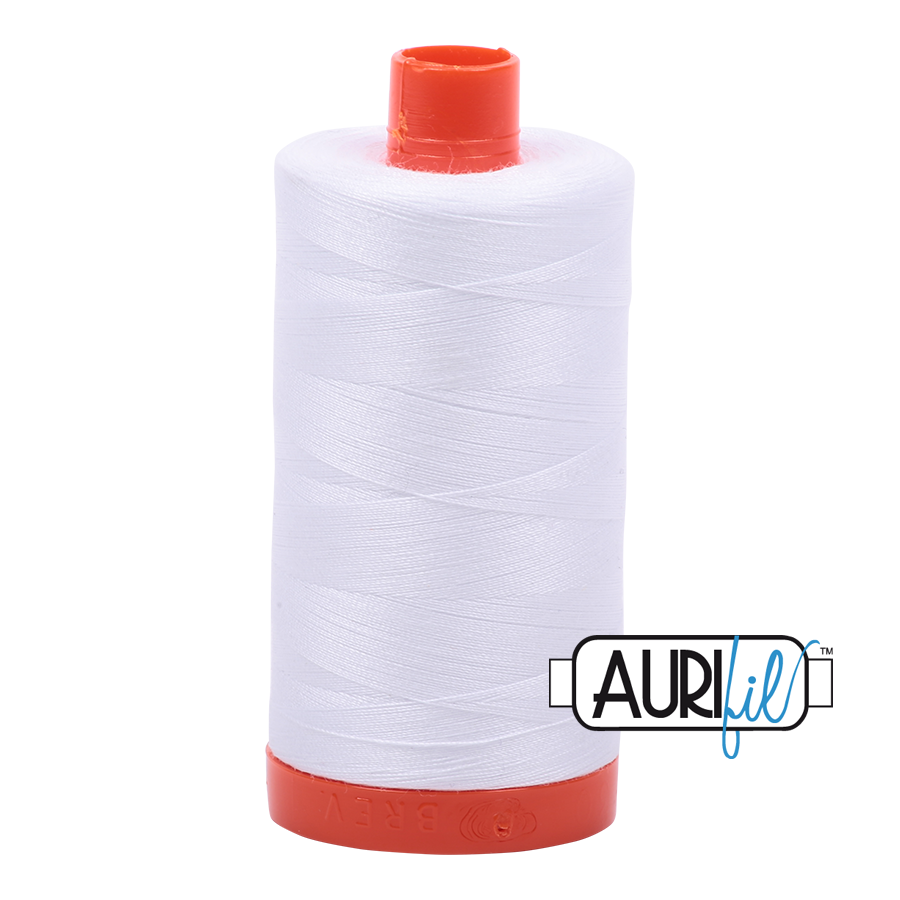 CPHquilt aurifil tråd 2024 50WT-1300 bomuld hvid