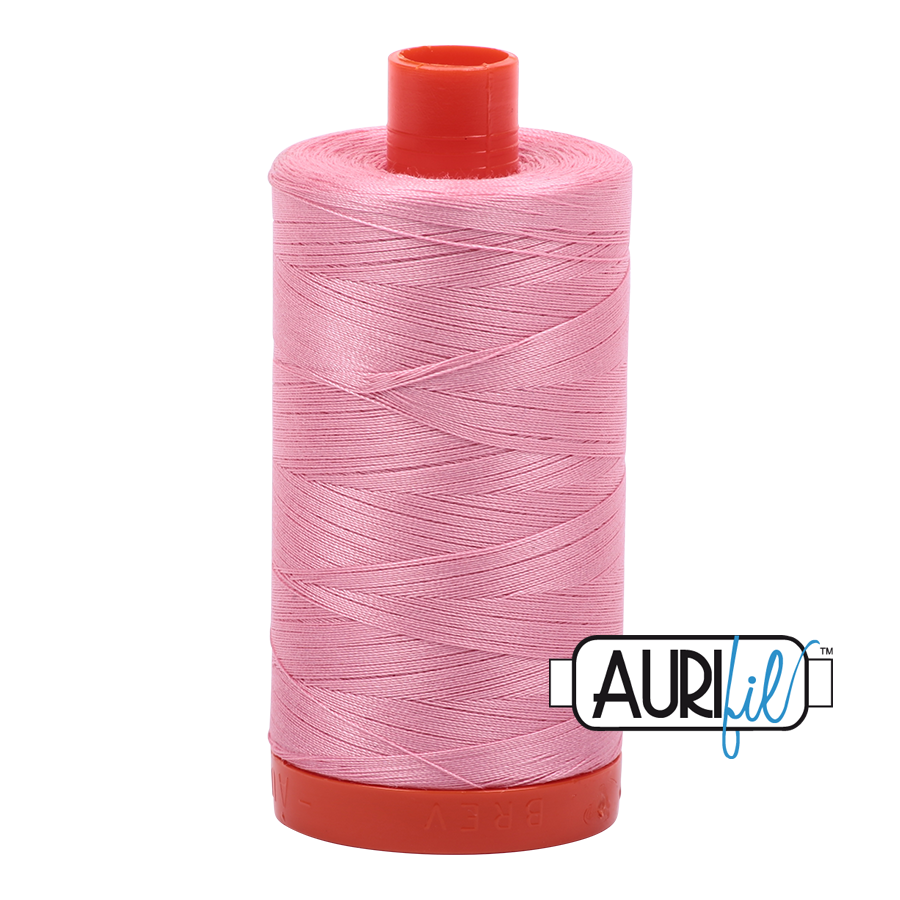 Aurifil tråd, bomuld, Klar rosa: 2425 – 50WT, 1300 m