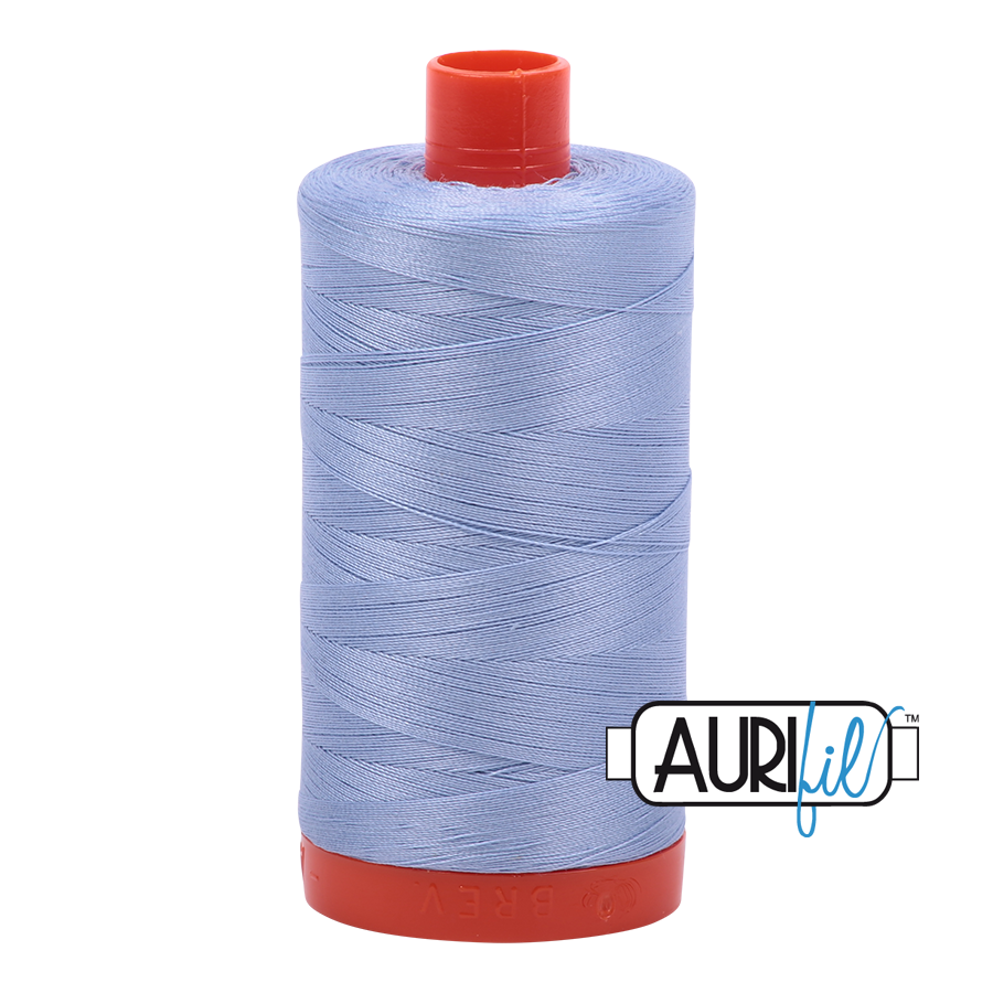 Aurifil tråd, bomuld, Meget lys delft: 2770 – 50WT, 1300 m