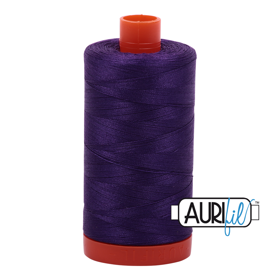 Aurifil tråd, bomuld, Mellem lilla: 2545 – 50WT, 1300 m