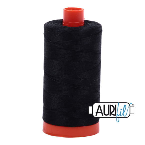 CPHquilt Aurifil tråd bomuld 2692 50WT sort black