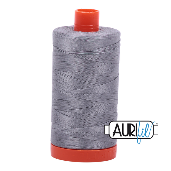 Aurifil tråd, bomuld, grå: 2605 – 50WT, 1300 m