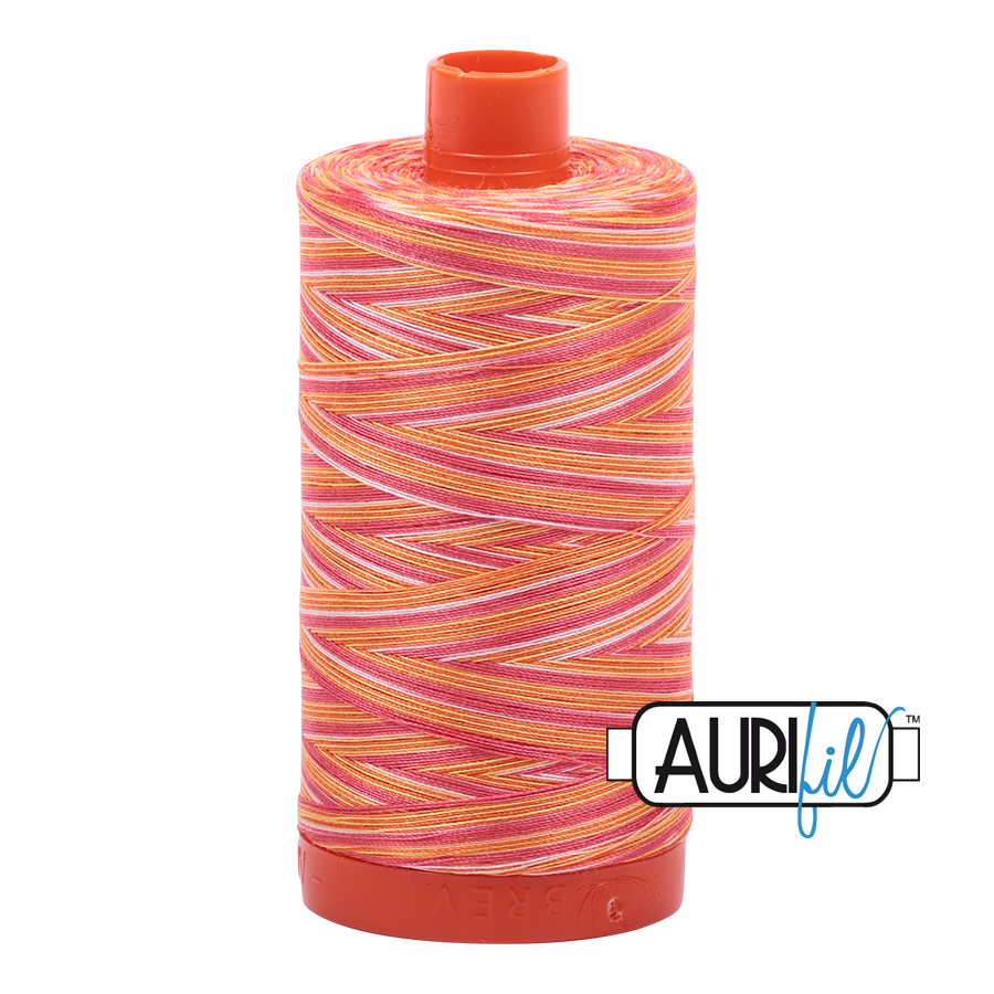 Aurifil tråd, bomuld, solnedgang i Zoagli, farve: 4657, 50WT, 1300 m