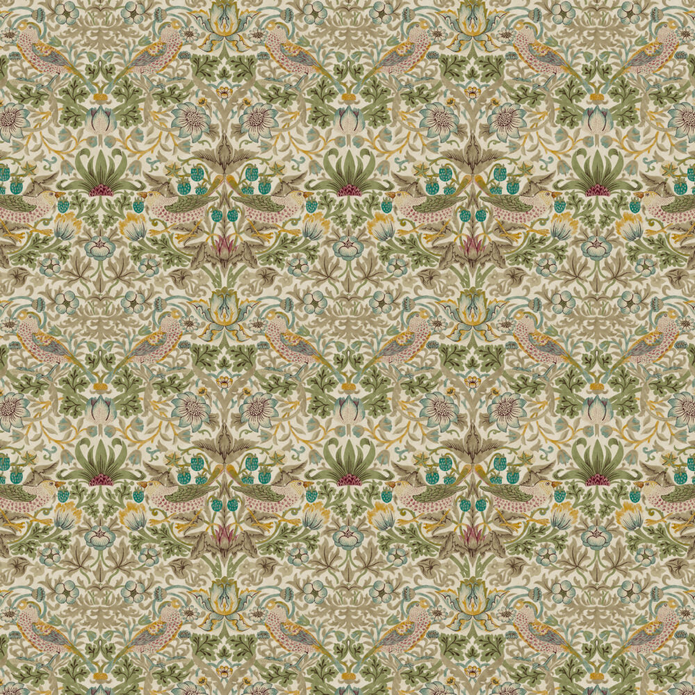 Patchworkstof Strawberry Thief Mini old gold CPHquilt