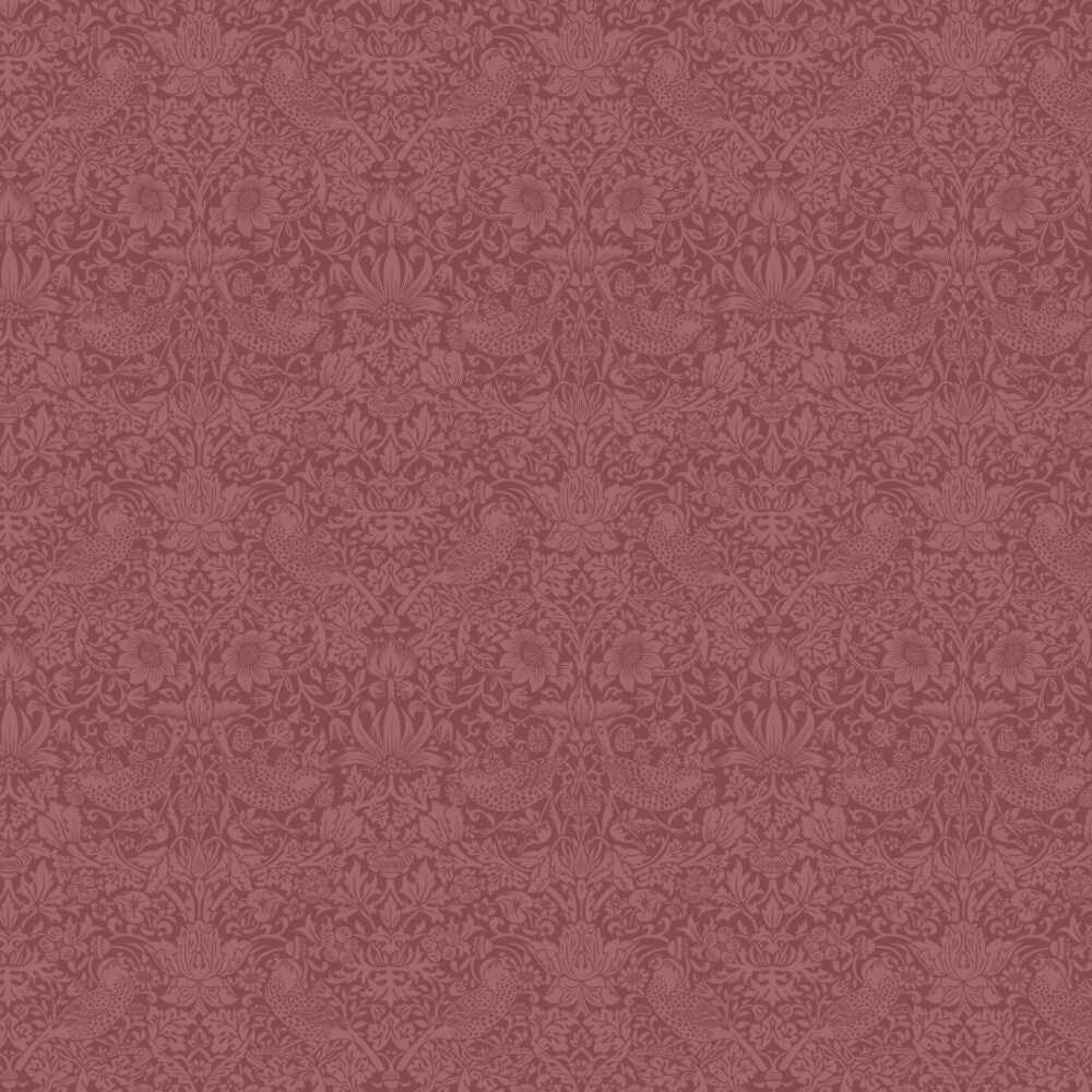 Patchworkstof Strawberry Thief Wardle wine Vinrød CPHquilt