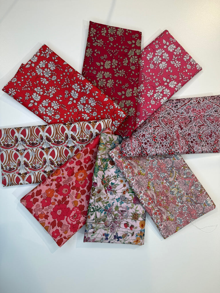 Pakke H, 8 forskellige Liberty Tana Lawn® stoffer (25 x 68 cm)