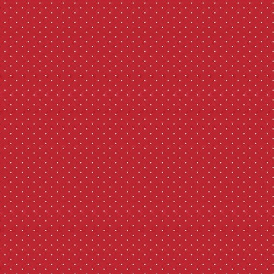 Marcus Fabrics rød med hvide prikker CPHquilt R351778D-RED