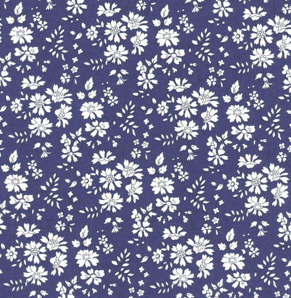 Capel, marineblå (Liberty Fabrics Tana Lawn®)
