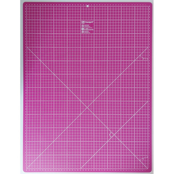 Omnigrid skæreplade, 45 x 60 cm, lilla (både inch og cm)