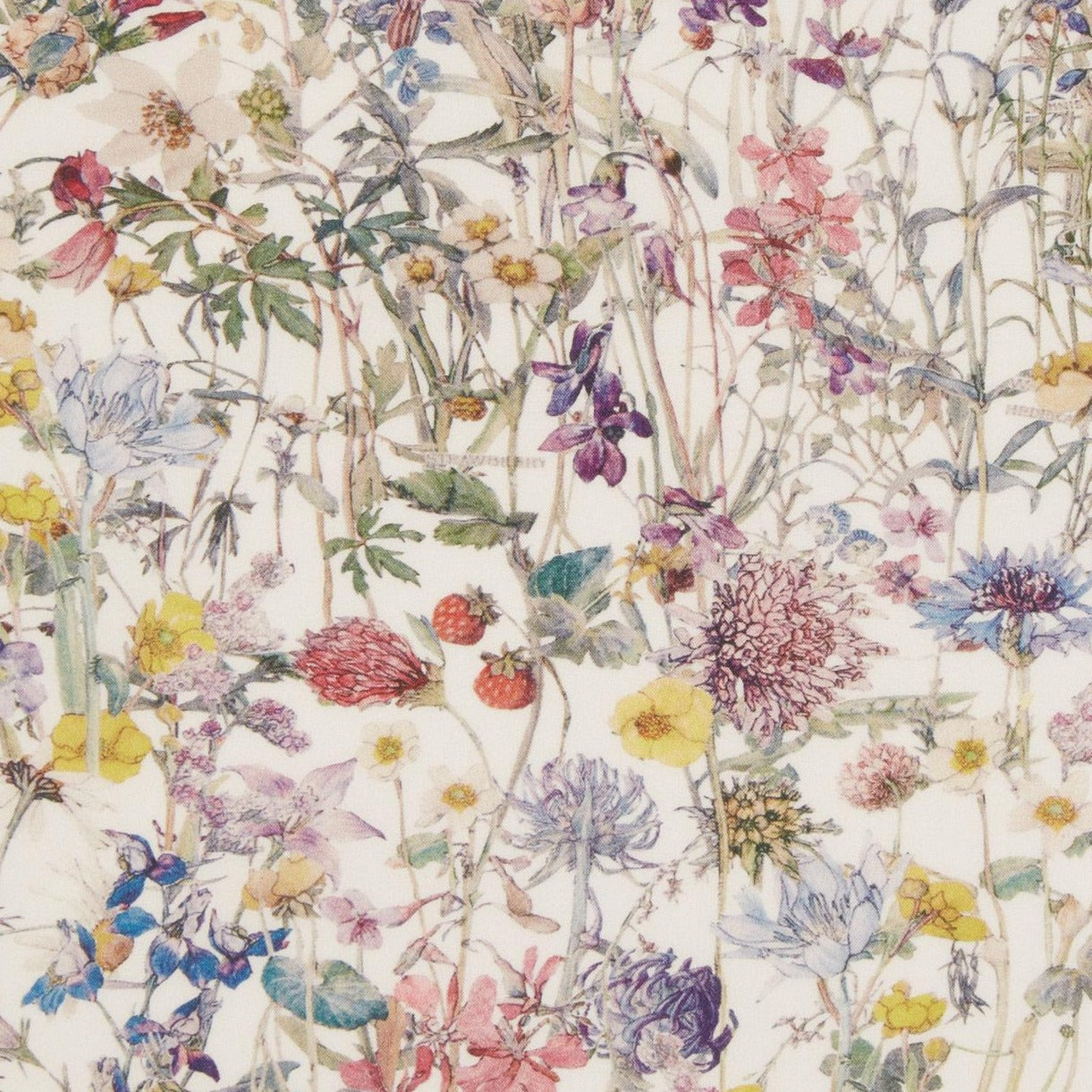 kamera beholder måske Wild flowers, hvid baggrund (Liberty Tana Lawn®) – CPHquilt