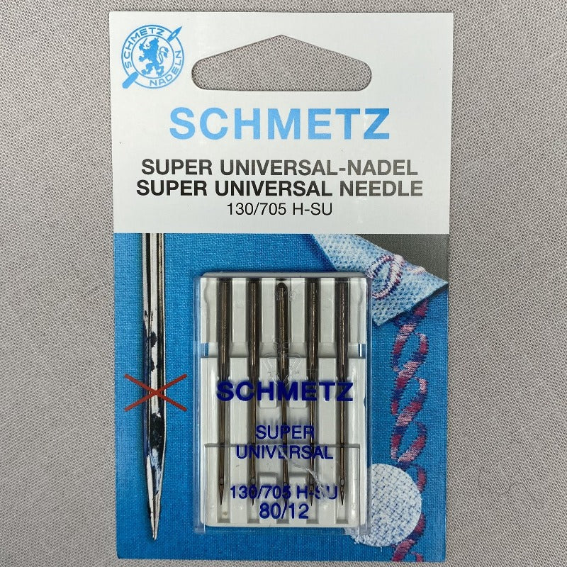 Super universal symaskine nåle (5 stk/pakke) fra Schmetz (vælg mellem 3 størrelser)